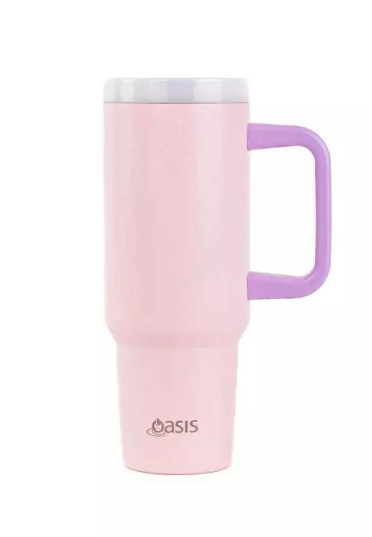 Oasis Stainless Steel Insulated Commuter Travel Tumbler 1.2L - Pink Guava