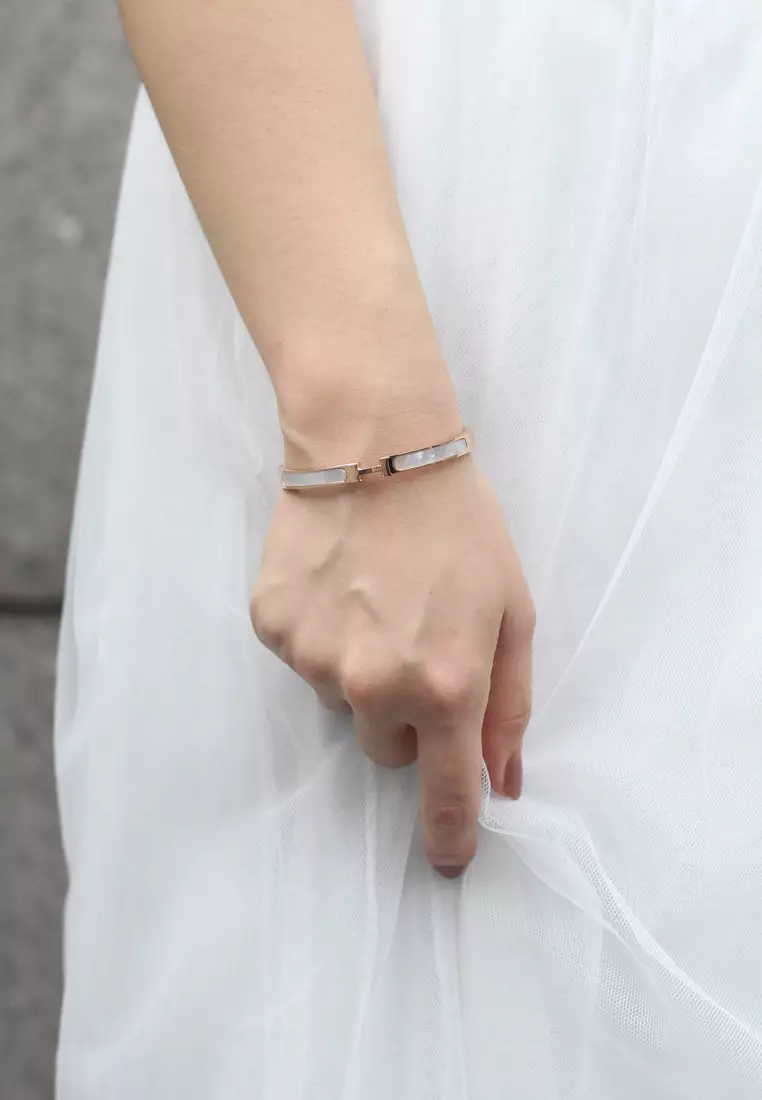 Caterina貝母手鐲搭配Eden生命樹手鍊首飾套裝（金色）