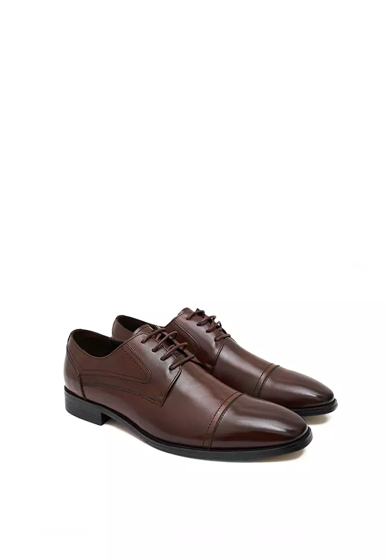 Sepatu Pria Pantofel Formal Gino Mariani Floyd Coklat Tua