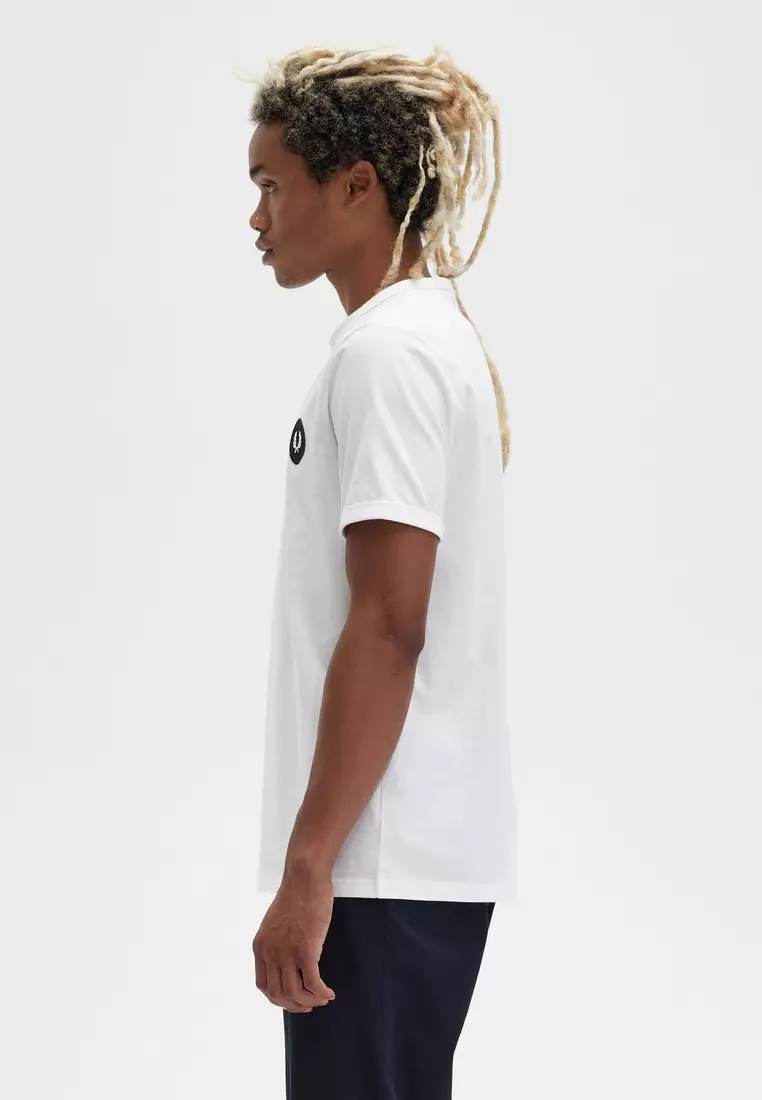 fred perry white shirt short sleeve