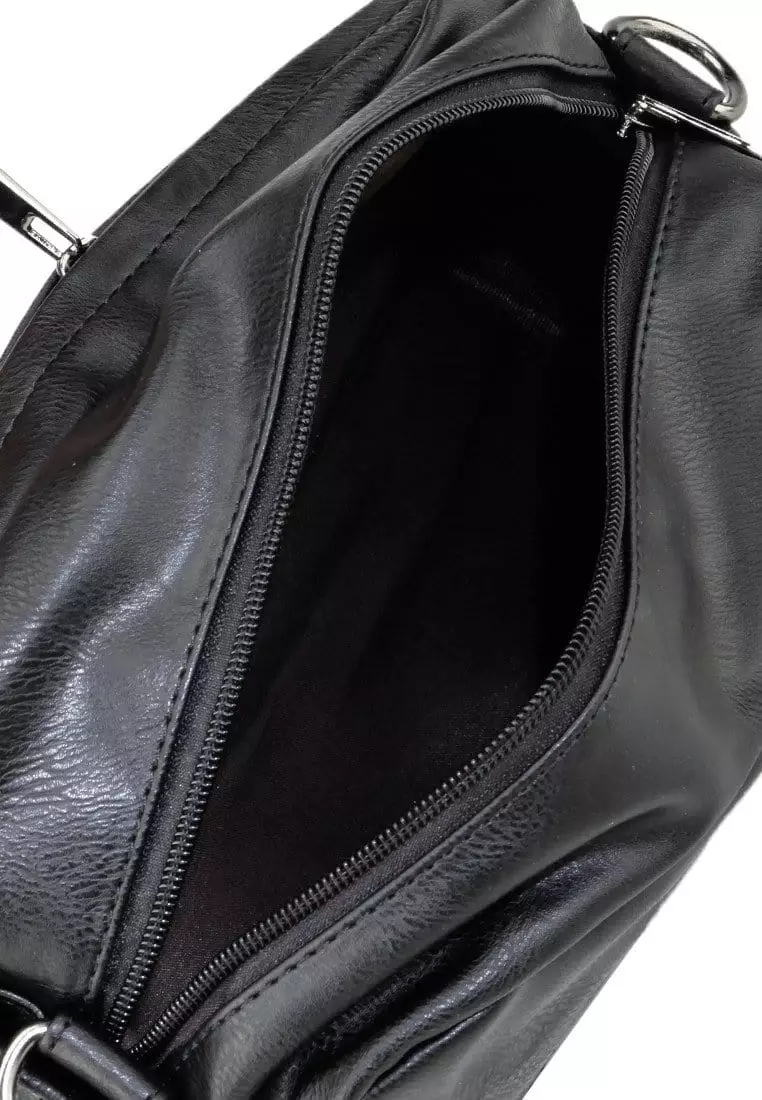 Distressed Leather Crossbody Pouch