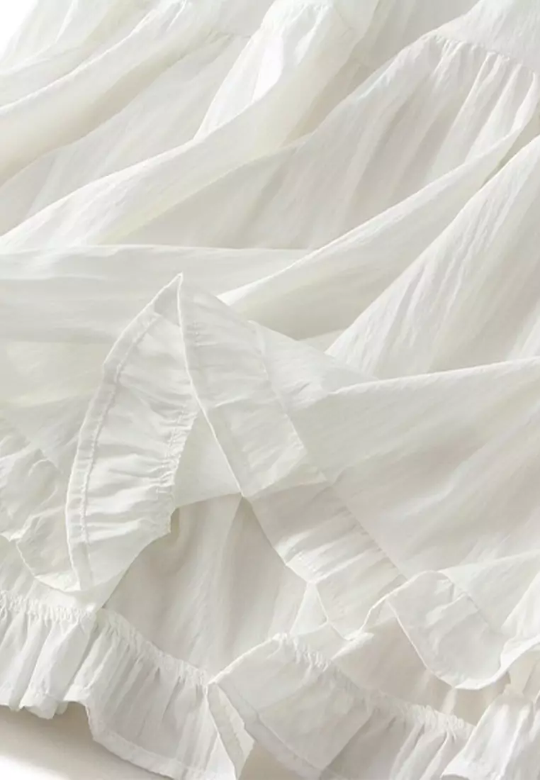 Gentle Style Patchwork Cake Skirt AF0532