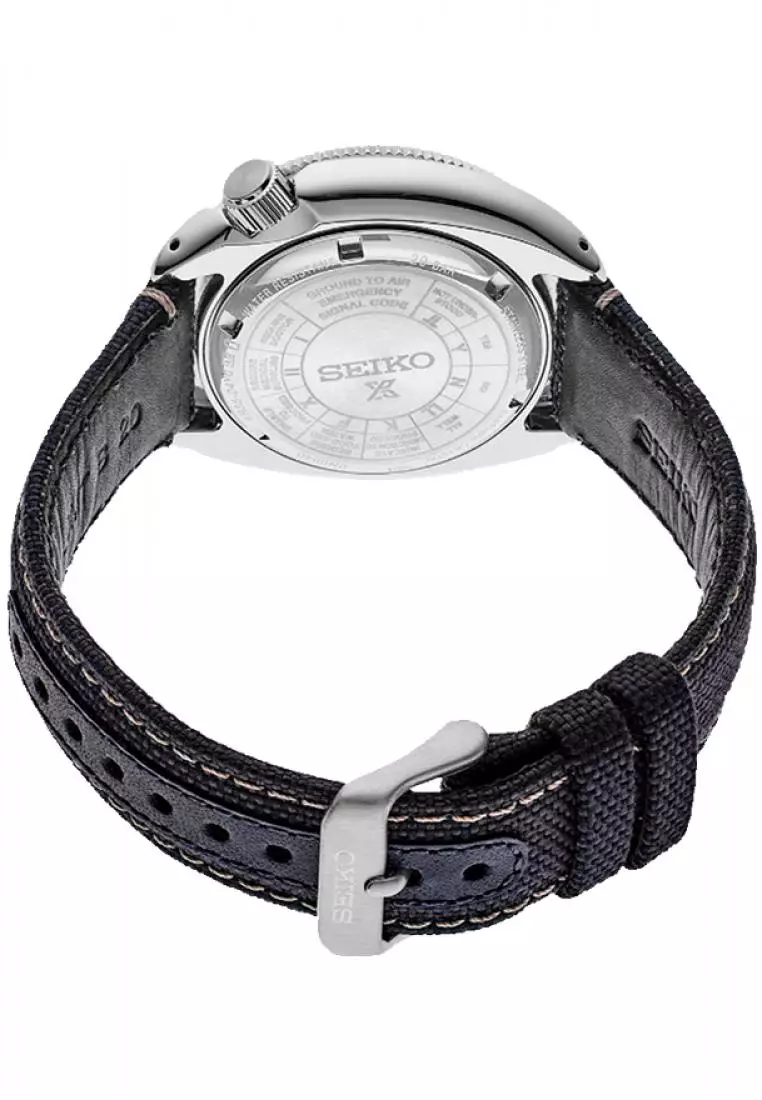 Jam Tangan Pria Seiko Prospex Land Tortoise Original Garansi Resmi SRPG15 SRPG15K1 Strap Blue Dial Navy Blue Grey Polyester Automatic 200M