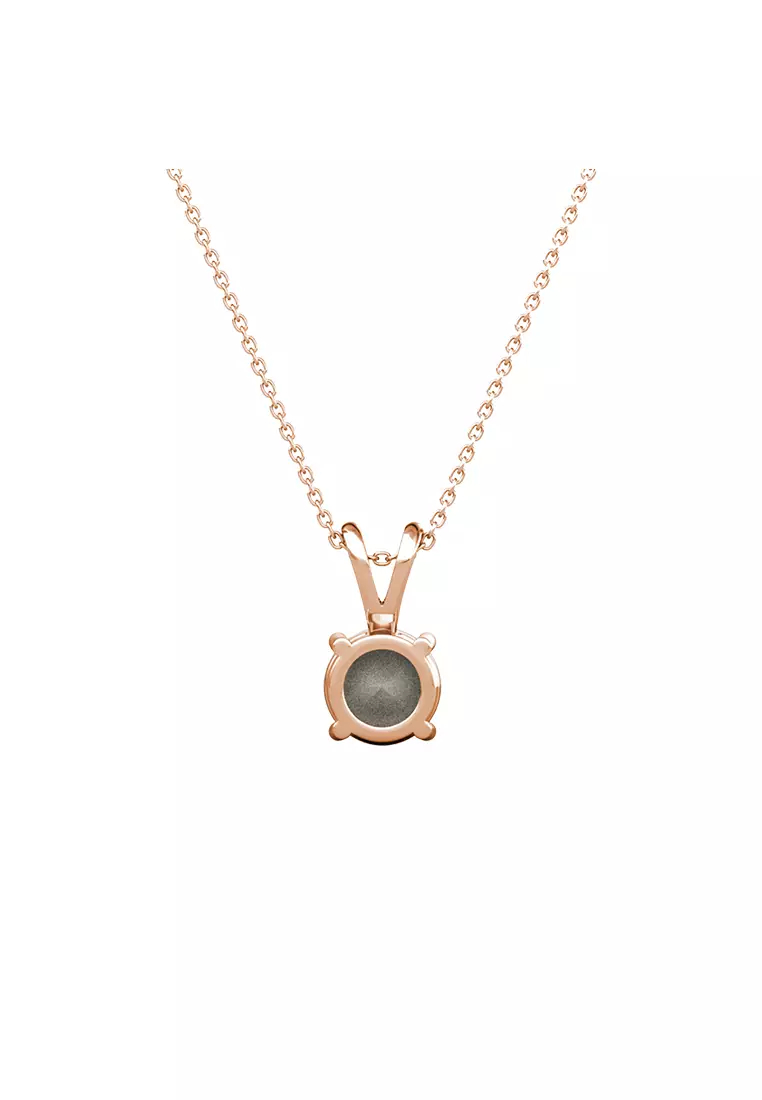 Vernice Stone Pendant Lilac Purple RG - Kalung Crystal by Her Jewellery