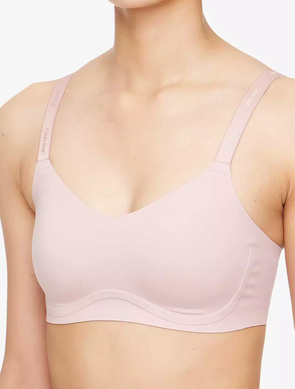 Calvin Klein Underwear - Invisible Soft Support Lightly Line Full Coverage Regular Bra - Pink - pink