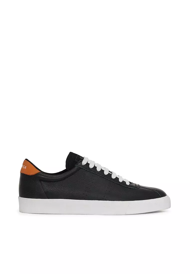 Discount on Superga  shoes - SKU: 2843 Club S Comfort Leather Black-Orange