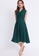 Hook Clothing green Wrap Front Flare Dress 02D11AAD1972F0GS_2