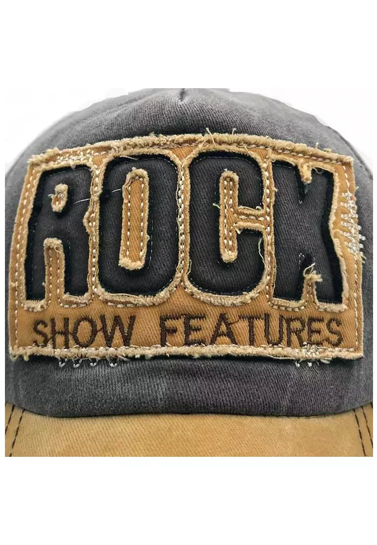 Topi Baseball Cap Snapback Model ROCK Sport Hat Material Cotton ORIGINAL