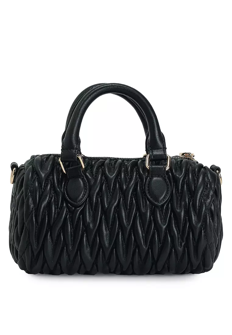 Demure Quilted Mini Top-Handle Bag (nt)