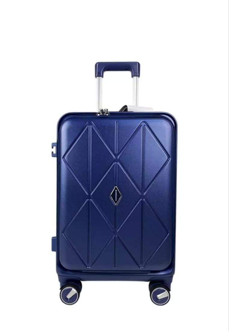 Giordano By Poly Pac 20" 24" 28" Luxe Style Front Opening Strong PC Expandable Travel Trolley Luggage Bags - GA8407-N