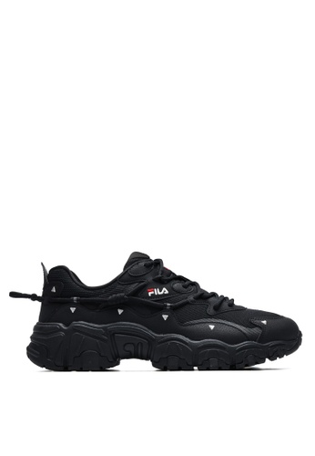 FILA black Men's FLUID II Sneakers C984CSH629812AGS_1