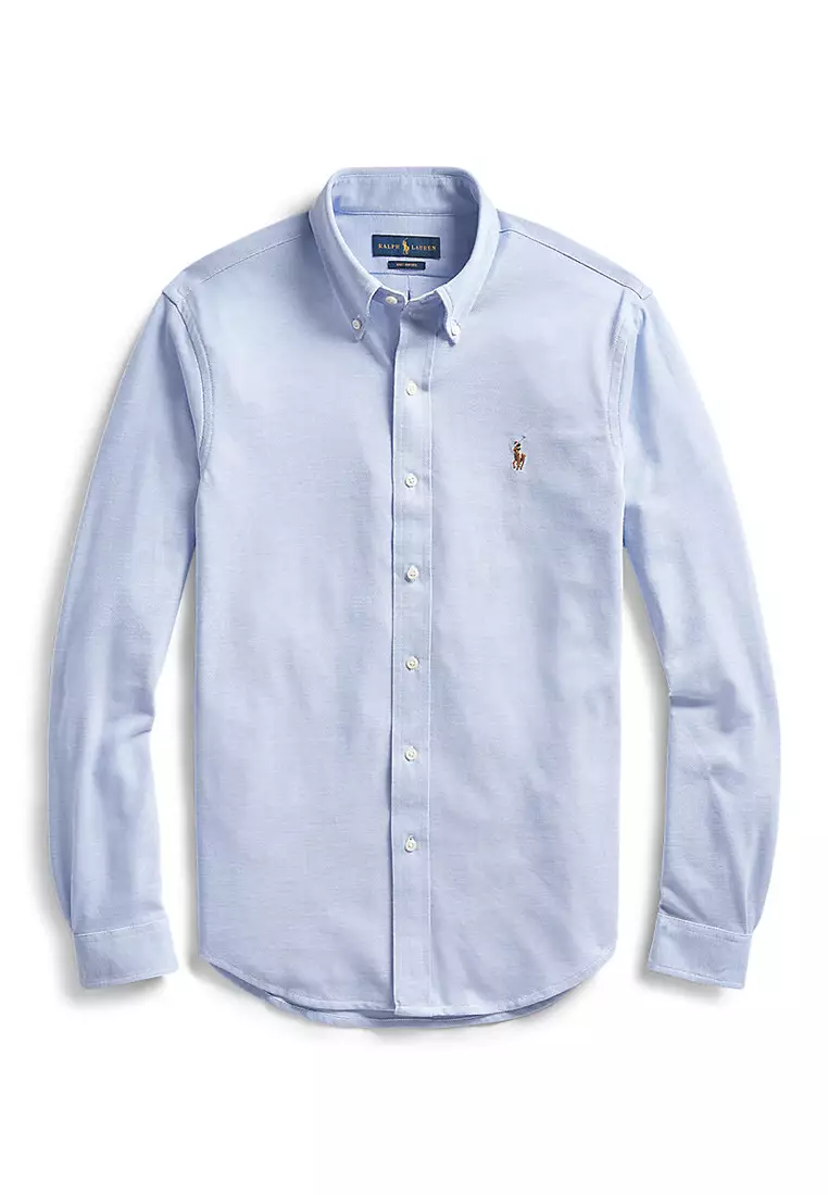 Knit oxford ralph lauren shirt top