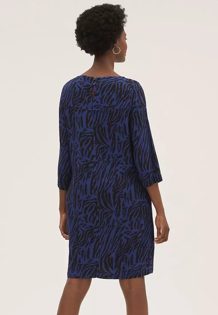 Animal Print Knee Length Shift Dress