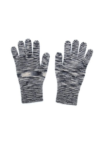 藏式條紋觸控手套esprit 折扣 - 黑(L), 飾品配件, 手套
