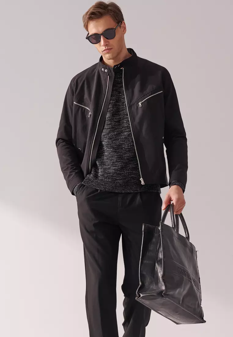 Black Harrington Jacket