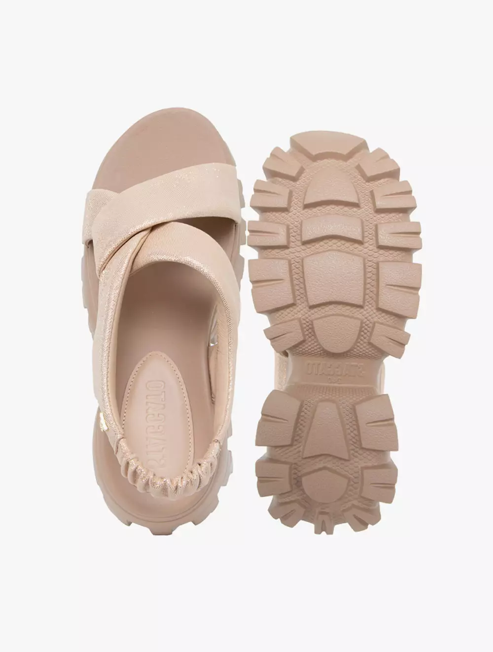 Staccato EBK65-GLD Sandal Wedges - Gold