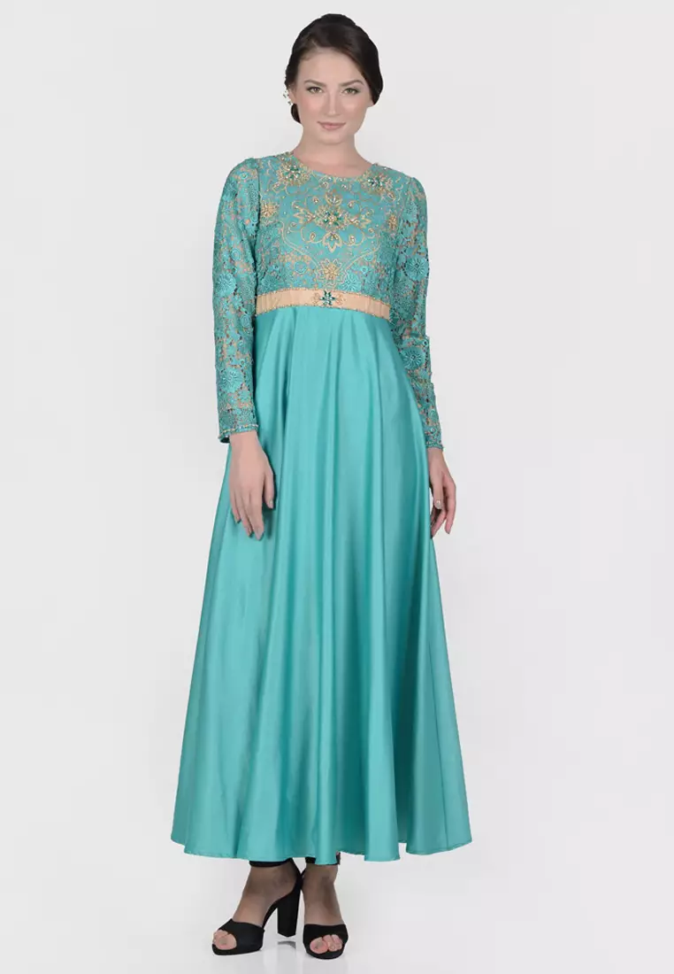 Chamoniq Gamis Brokat Satin