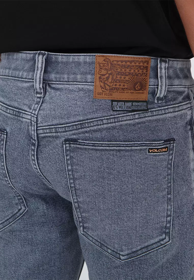 MLD 2X4 SKINNY TAPERED FIT JEANS ASH BLUE