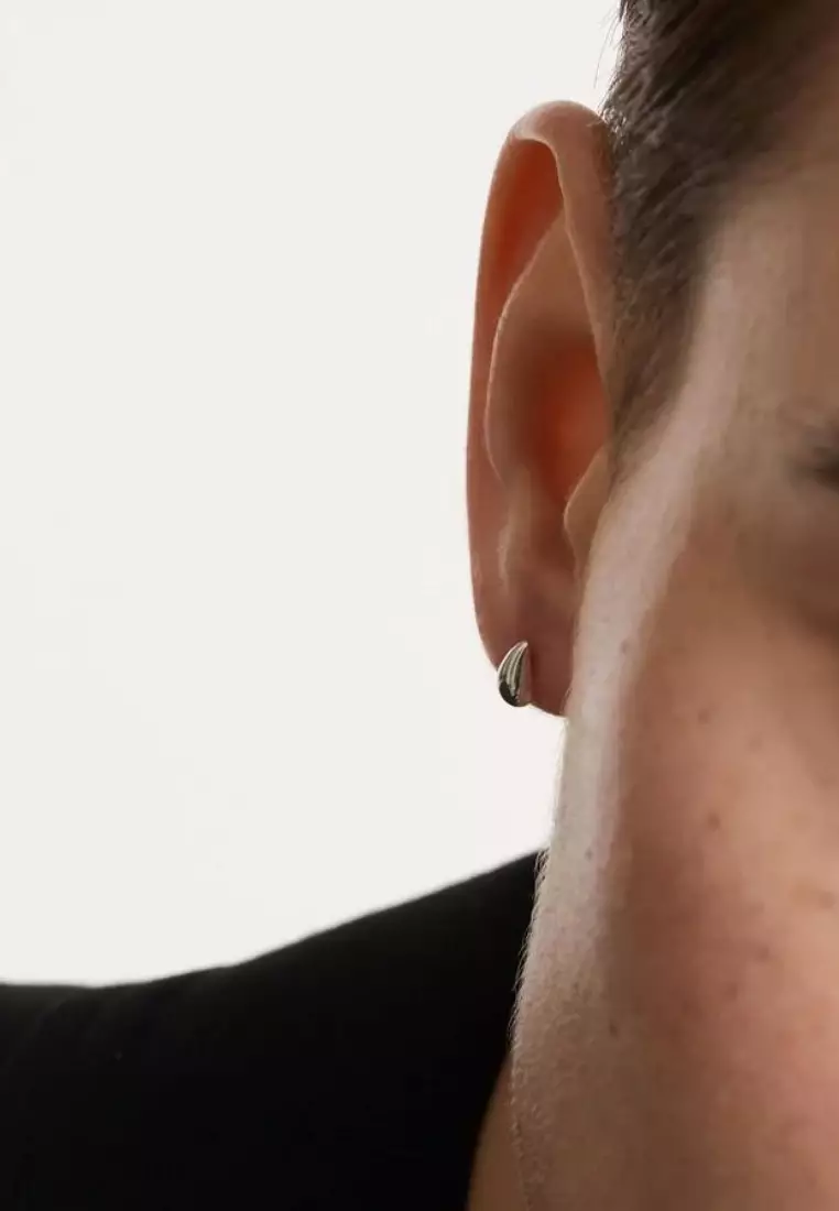 Lacrima 18K White Gold Stud Earrings in Small