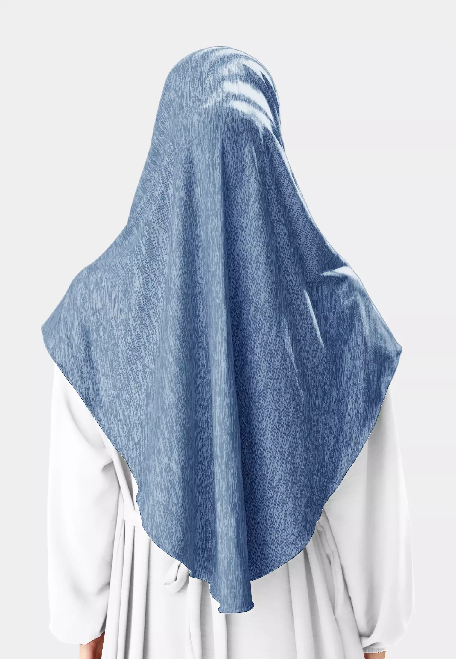 Cotton Bee - Gyra Instan | Bergo Jersey Tekstur - Moonlight Blue
