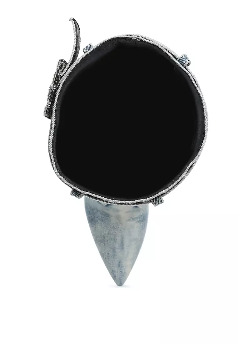 Sepatu Bot Denim Batu Multi Warna dari Denim