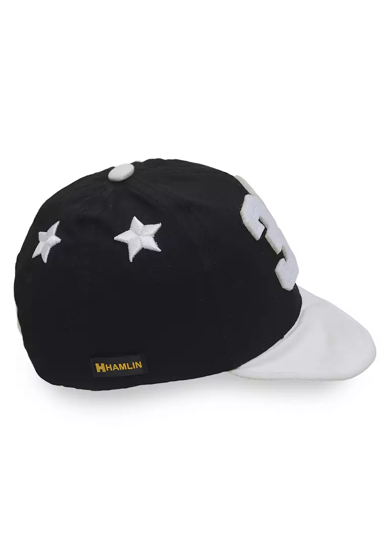 Javer Topi Baseball Anak Unisex Motif Star 33 Adjustable Strap Material Cotton ORIGINAL - Black