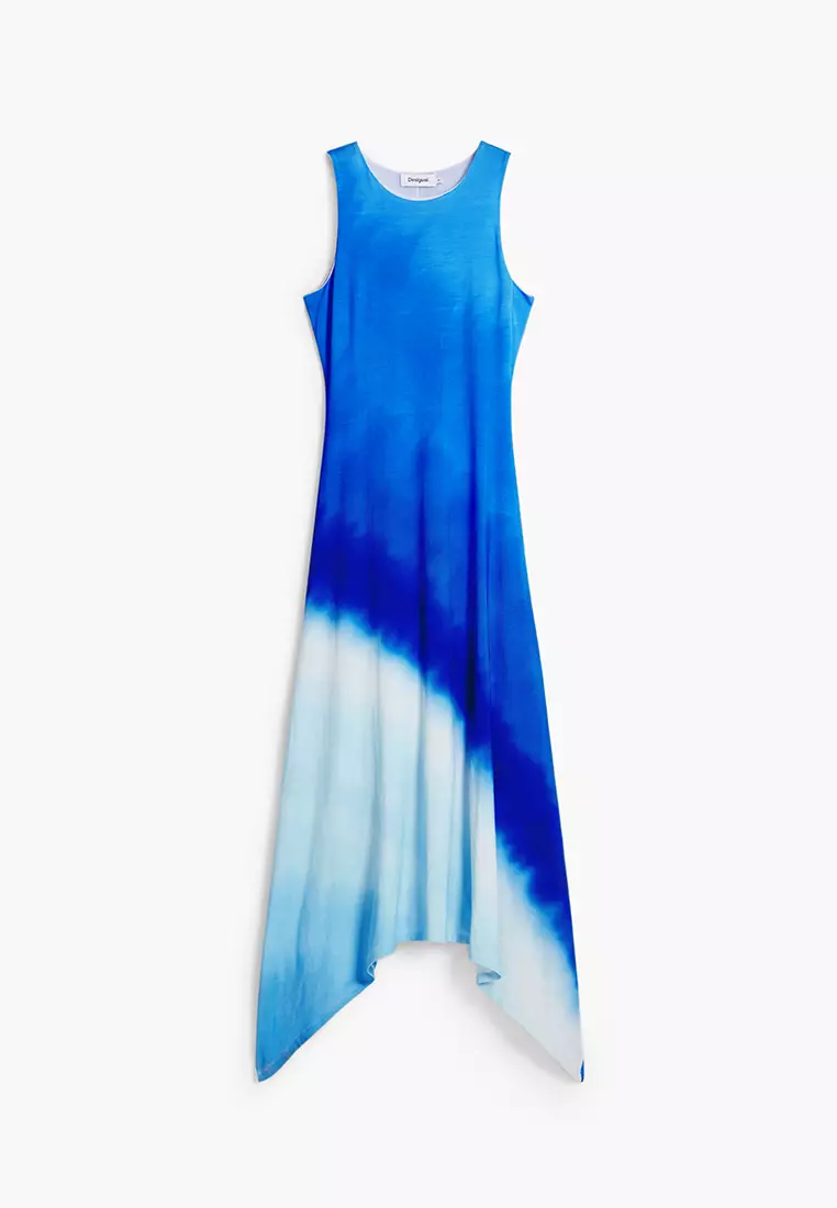 Buy Desigual Tie-dye ruched dress Online | ZALORA Malaysia