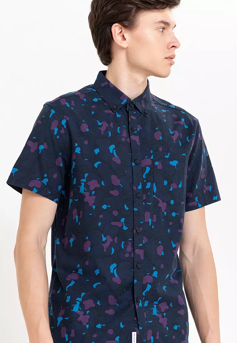 Camo Pete Printed Button Down