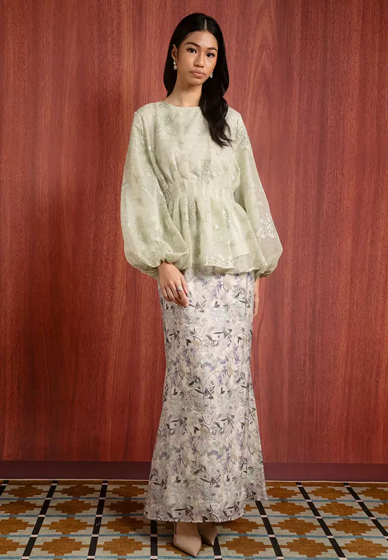 ELLIE KURUNG PEPLUM SET