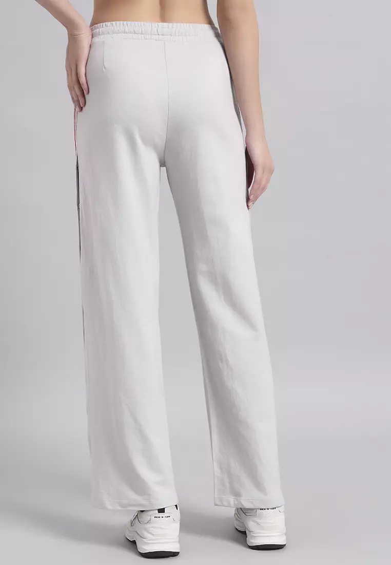 Celana Panjang Wanita Elevate Luxe Wide-Leg Performance Abu-abu