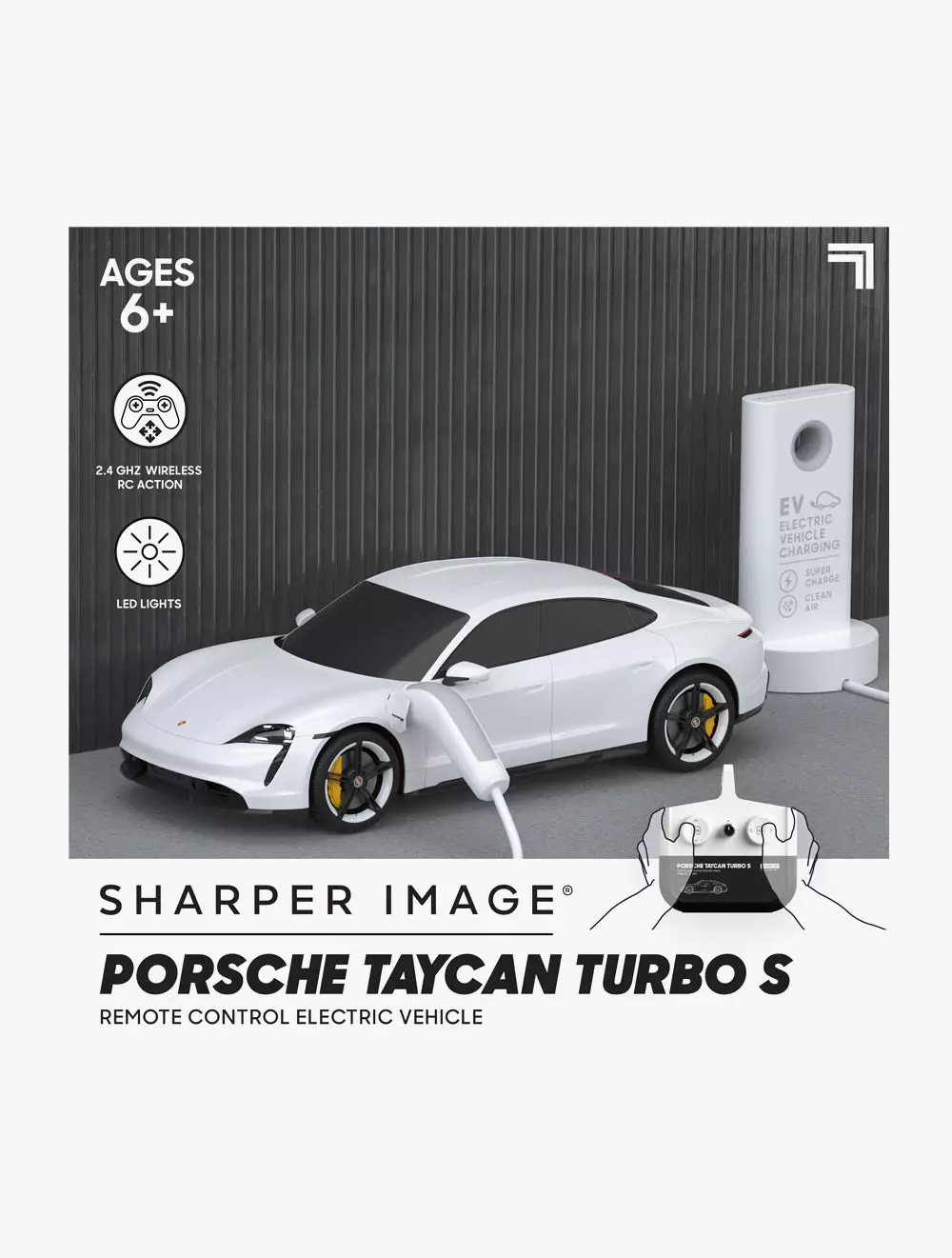 Discovery Sharper Image Toy RC Porsche Taycan Turbo S 1:20 - DCP1212010101 - Multicolor