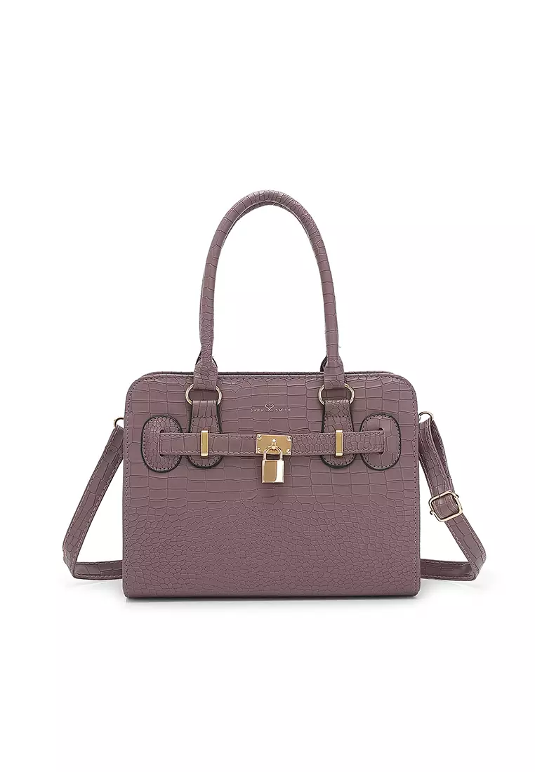 Women's Top Handle Bag / Sling Bag / Crossbody Bag / Shoulder Bag (Tas Tangan Wanita / Tas Selempang Wanita / Tas Bahu Wanita) - Ungu