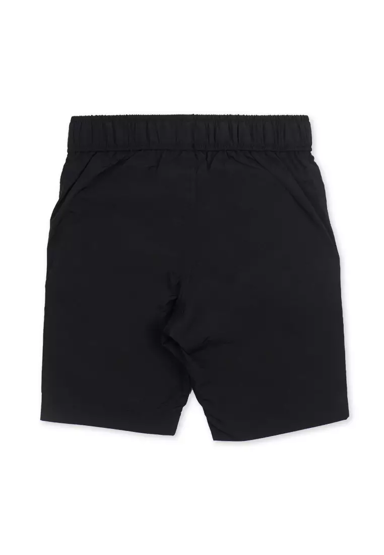 Boys Nylon Cargo Jogger Short with Print Details