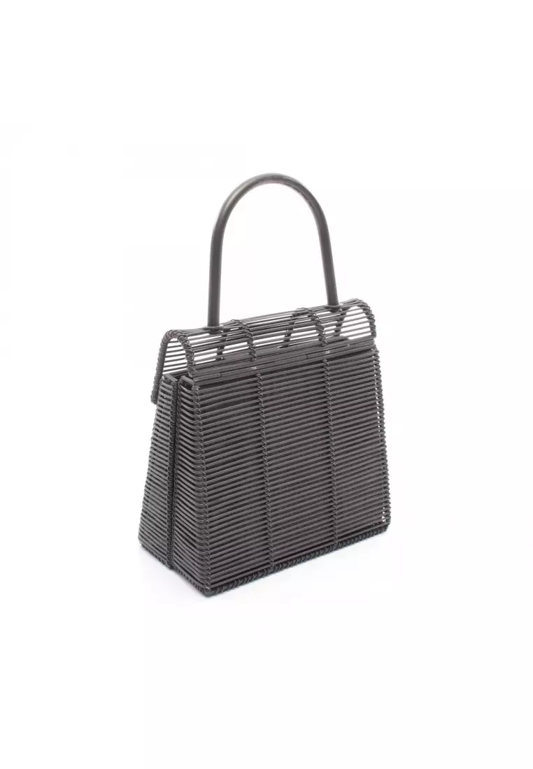 Pre-Loved Salvatore Ferragamo Gancini Handbag black