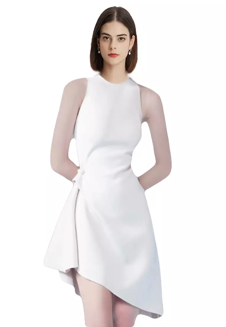Elegant sleeveless dresses clearance