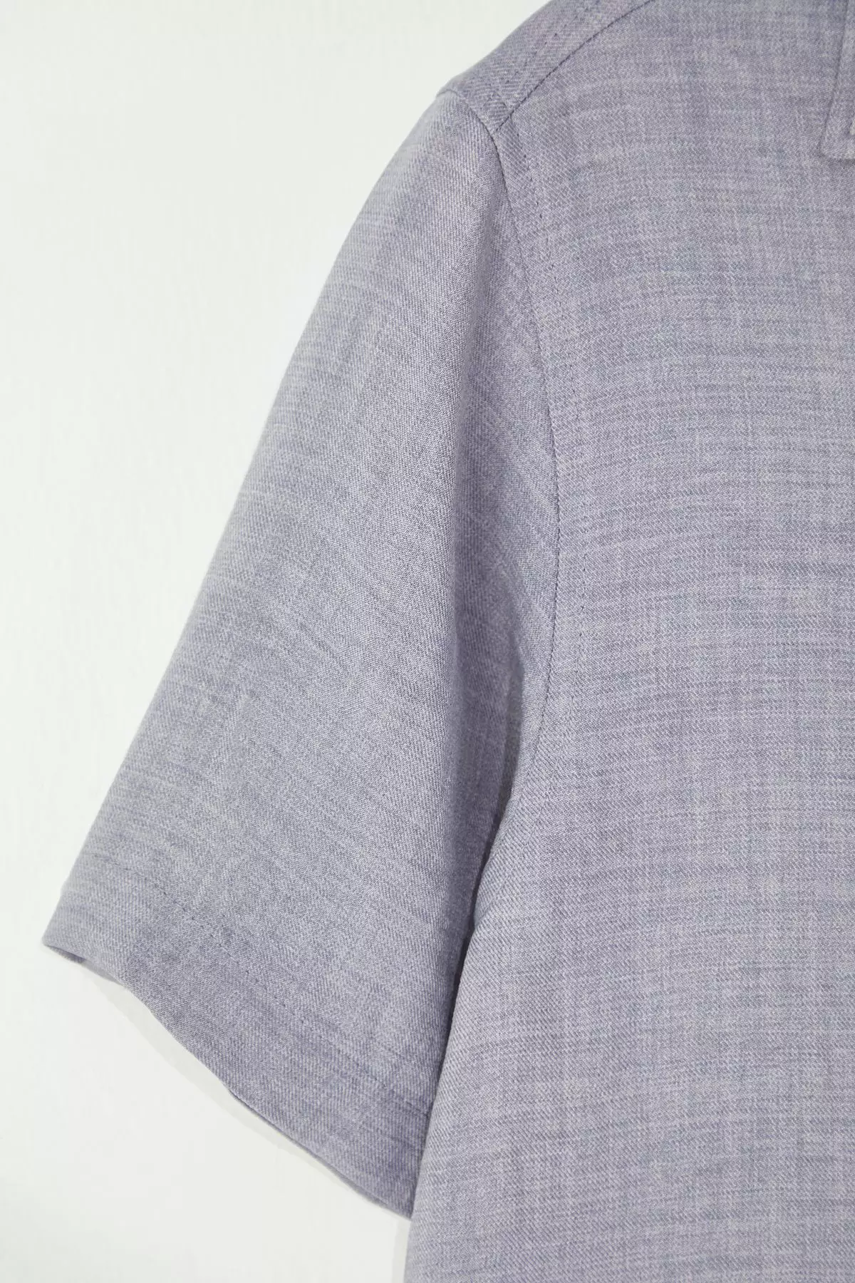 Grey Regular Fit Linen Look Loose Loose Shirt TMNSS25GO00075