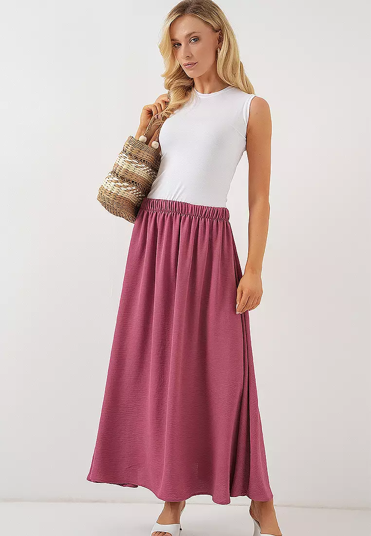 Women's Long Ayrobin Skirt 8050 - Dusty Rose