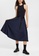 ESPRIT navy ESPRIT Pleated skirt with belt BF86AAA1C9F736GS_5