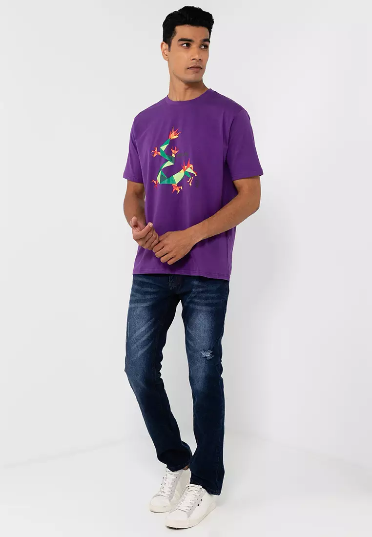 CNY Dragon Origami Special Effect Tees