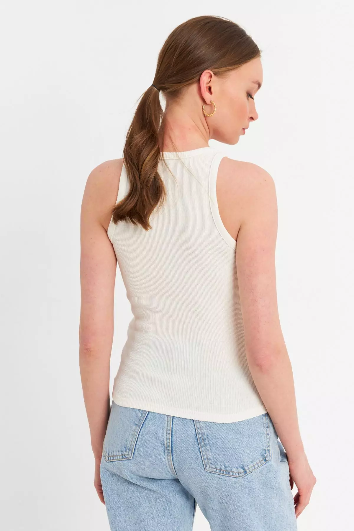 Button Detail Tank Top