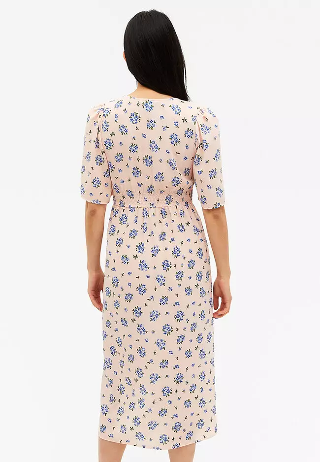 Buy Monki V Neck Midi Dress 2024 Online | ZALORA Philippines