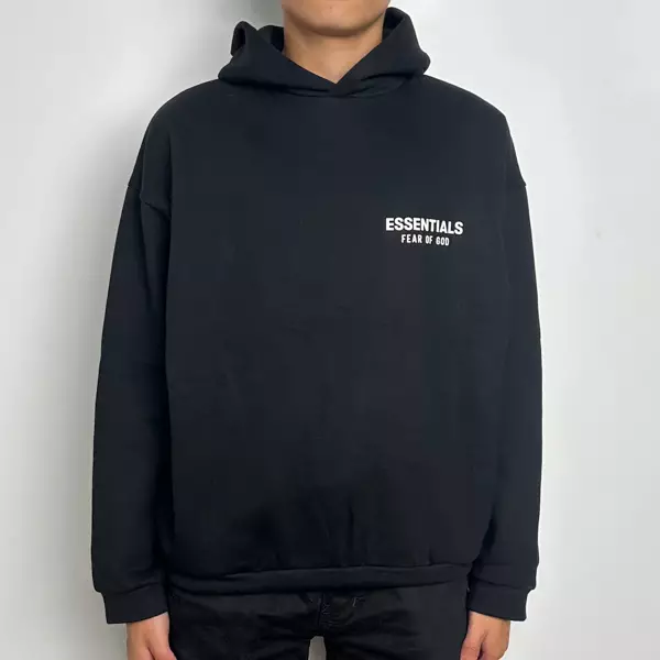 Hoodie ESSENTIALS FEAR OF GOD FW24 WHITE BLACK HOODIE 100% ORIGINAL