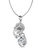 Her Jewellery silver Cupid Pendant (White Gold) - Made with premium grade crystals from Austria E76B7ACD2CDEF6GS_2