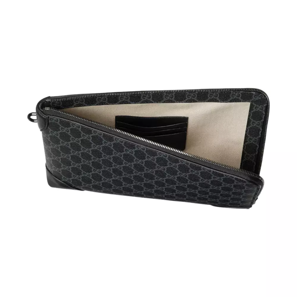 GG Emblem Small Business Case Monogram Black