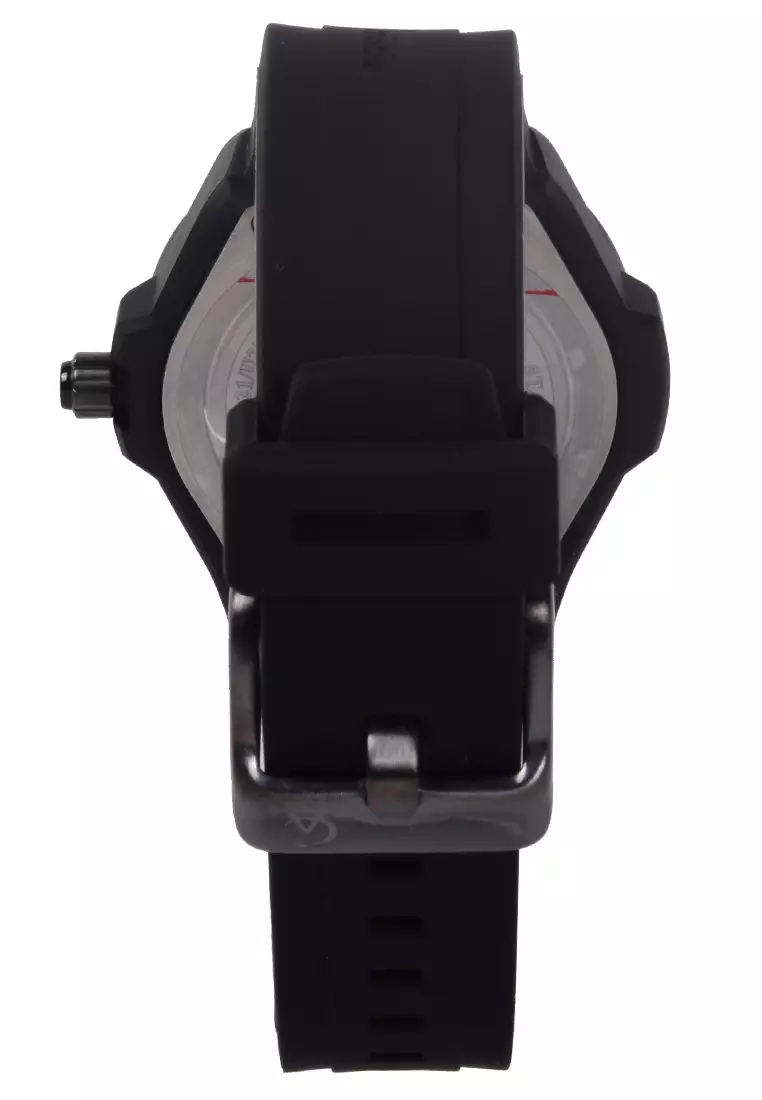 Alexandre Christie - Female Analog Watches - Jam Tangan Chronograph Wanita - Black - Rubber Strap - 2A02 BFRIGBA