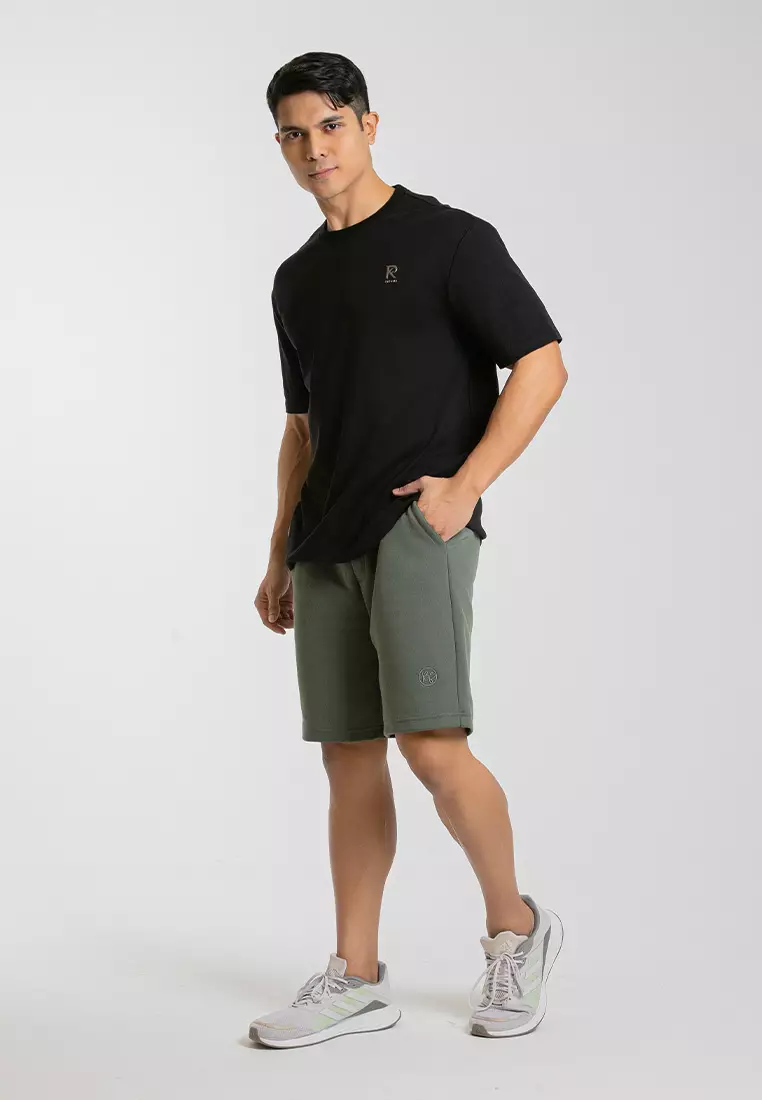 Forest Premium Weight Cotton Round Neck Tee 260gsm Interlock Knitted T Shirt | Baju T Shirt Lelaki - 23949-01Black