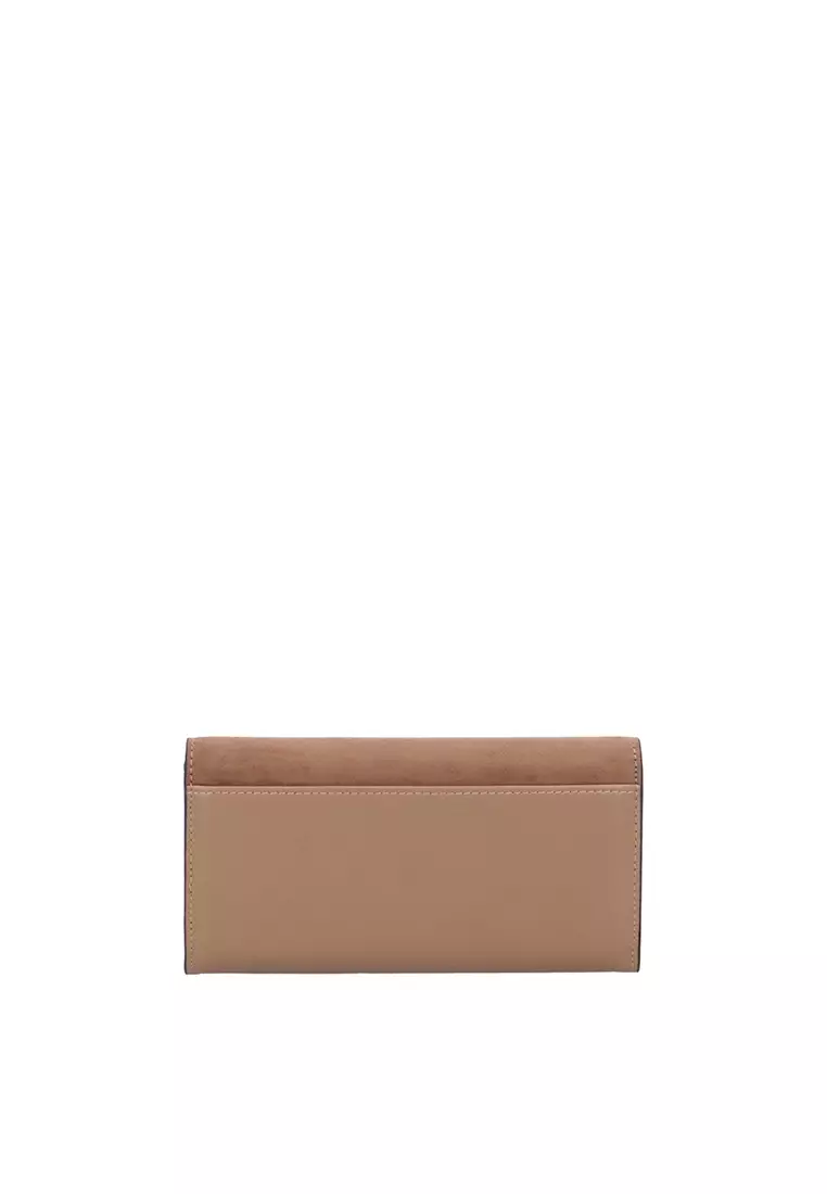 CR Valeria 2 Fold Wallet - Dark Beige