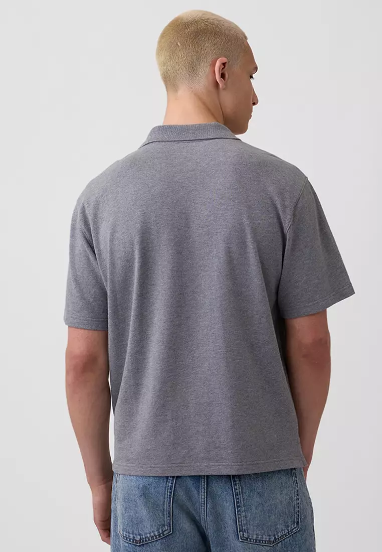 Relaxed Pique Polo Shirt