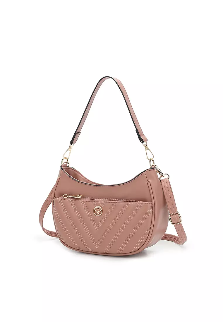 Women's Top Handle Bag / Sling Bag / Crossbody Bag / Shoulder Bag - Pink