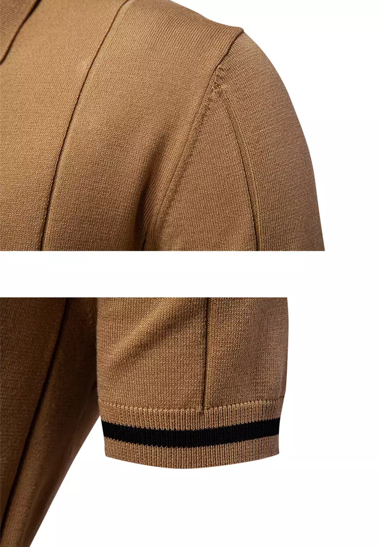 Business Textured Polo Shirt AX-PSD8037